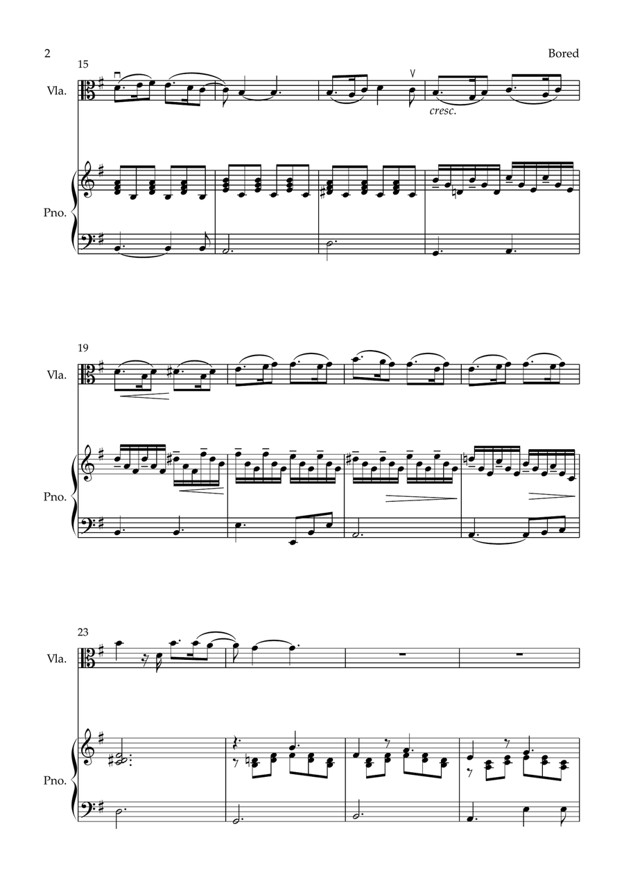 Bored Viola scores gallery preview page 2