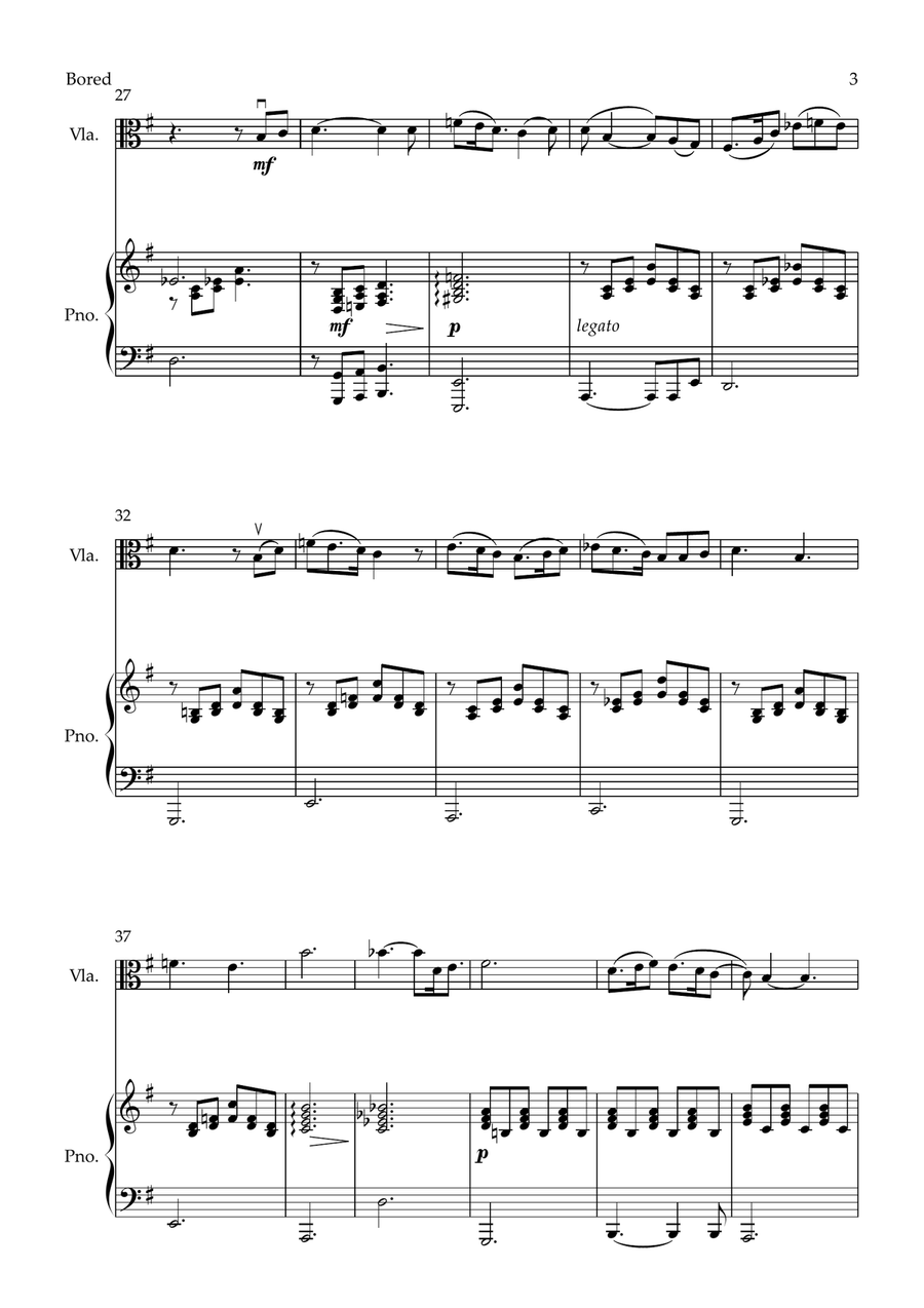 Bored Viola scores gallery preview page 3