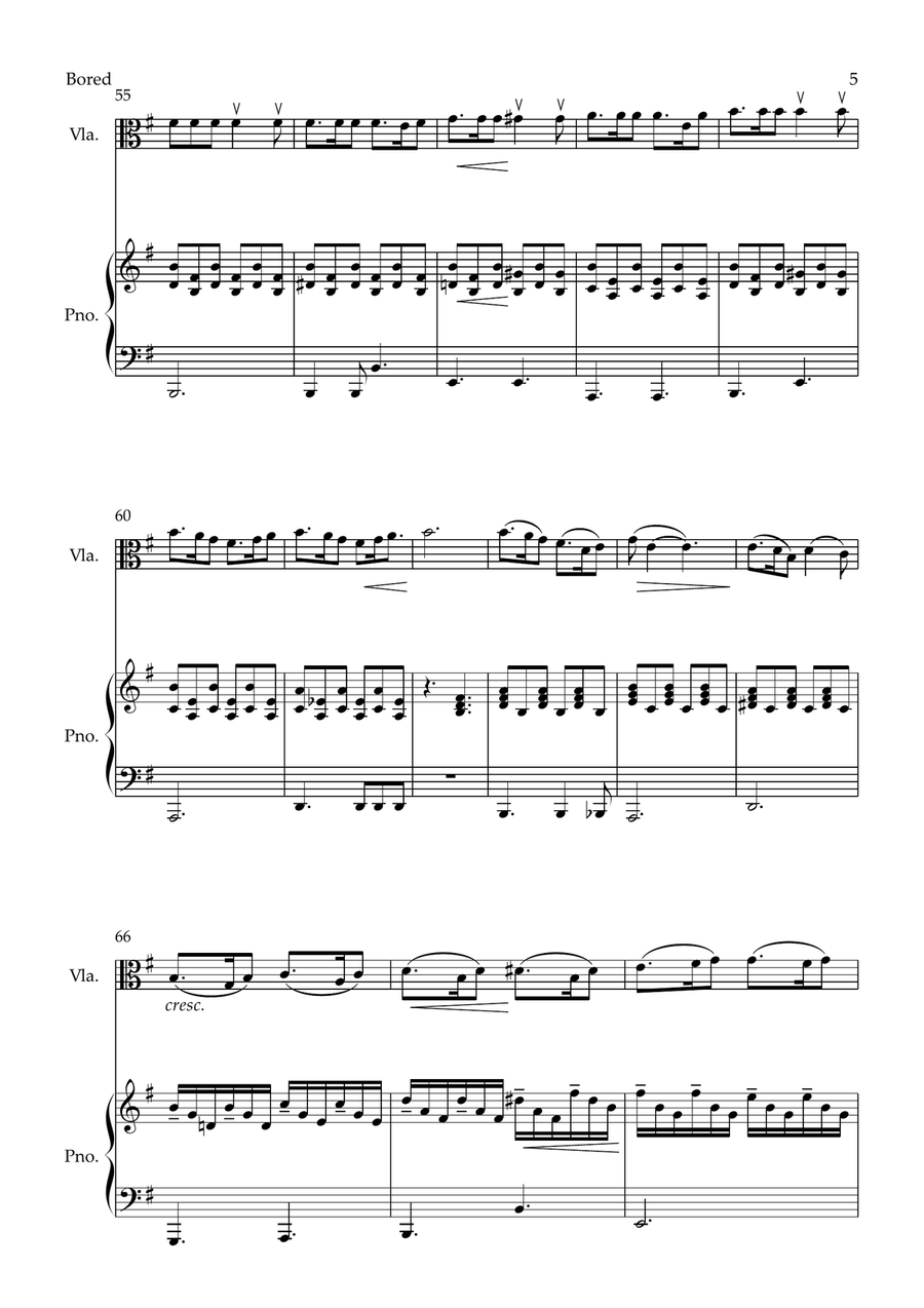 Bored Viola scores gallery preview page 5