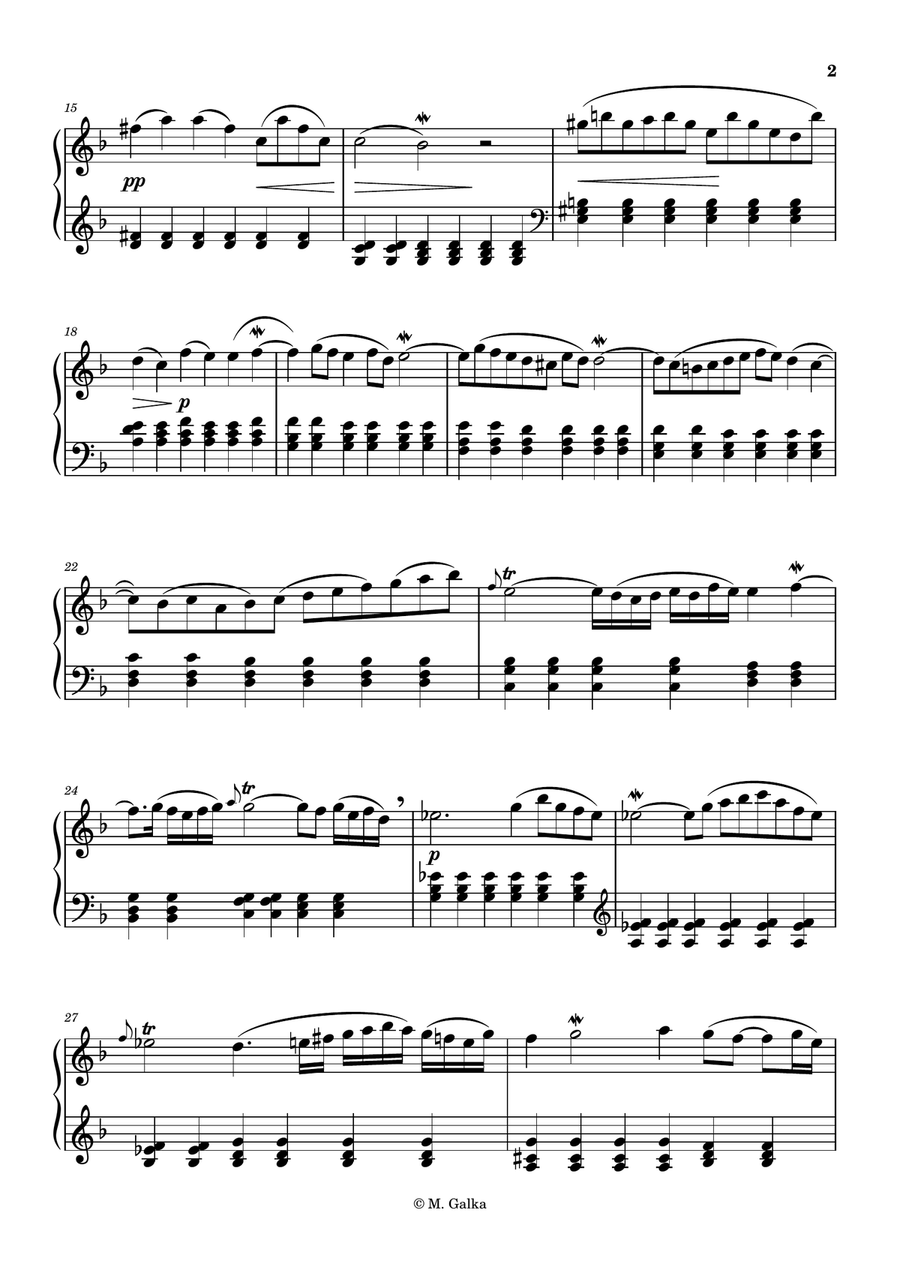 Adagio Adagio Piano Solo scores gallery preview page 2