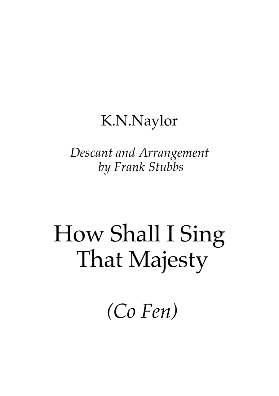 How Shall I Sing That Majesty (Co Fen) Brass Quintet scores gallery preview page 1