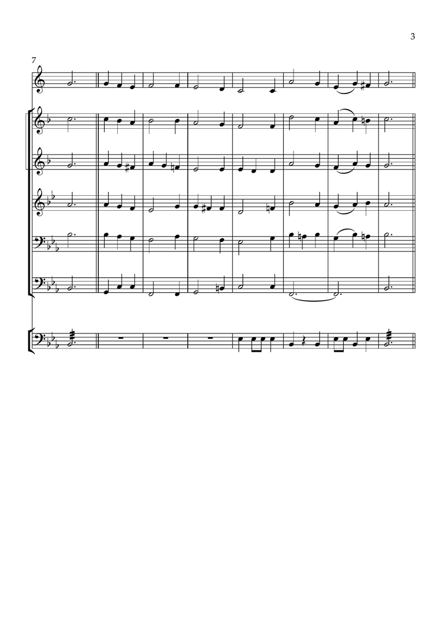 How Shall I Sing That Majesty (Co Fen) Brass Quintet scores gallery preview page 3