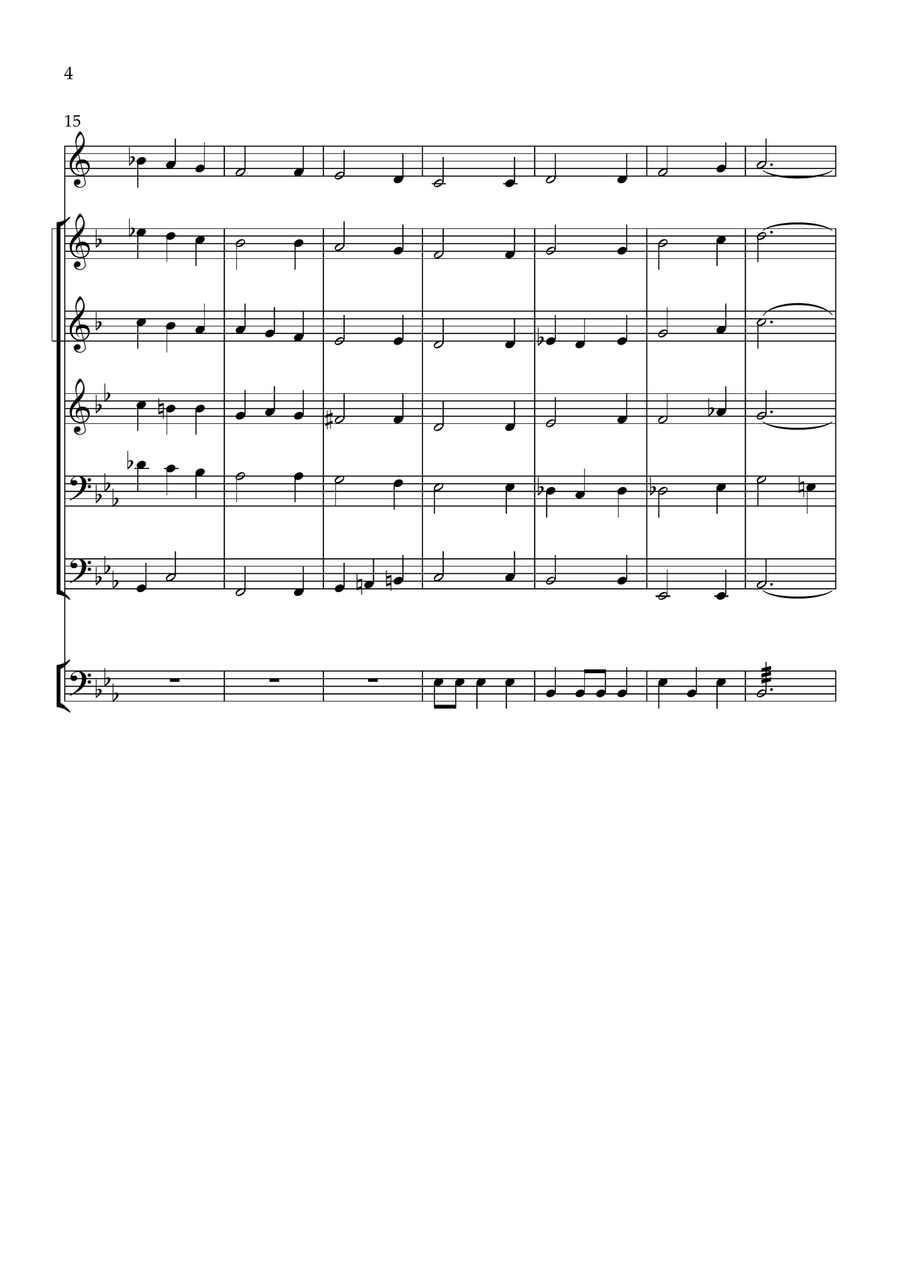 How Shall I Sing That Majesty (Co Fen) Brass Quintet scores gallery preview page 4