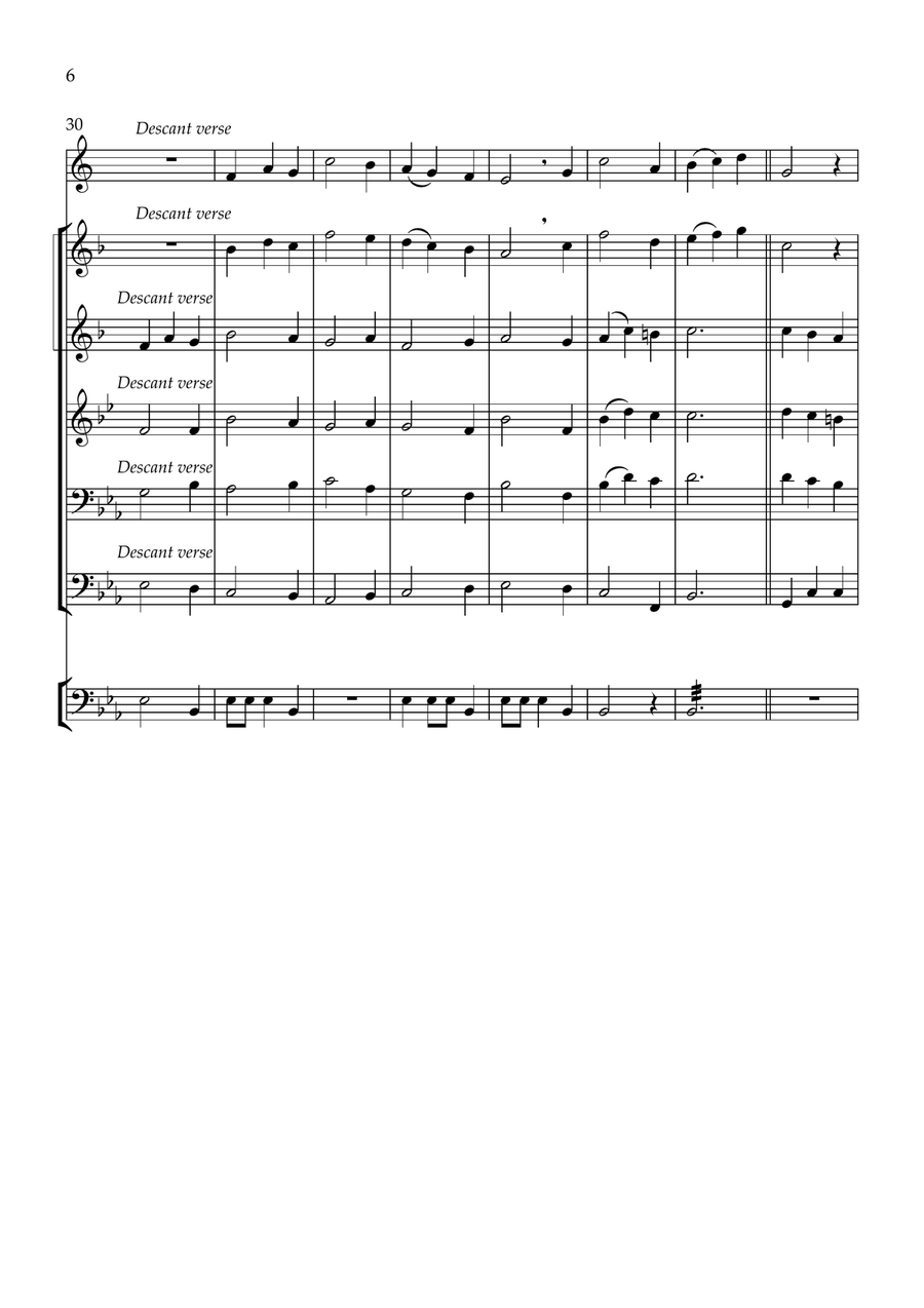 How Shall I Sing That Majesty (Co Fen) Brass Quintet scores gallery preview page 6