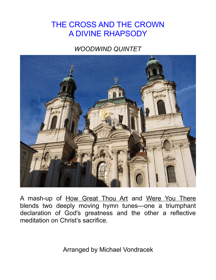 THE CROSS AND THE CROWN - A DIVINE RHAPSODY Woodwind Quintet scores gallery preview page 1