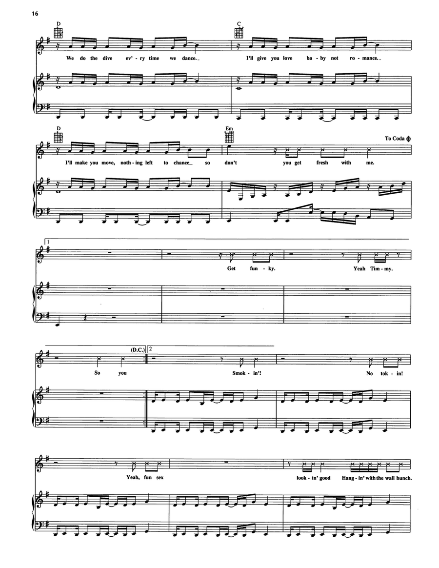Buffalo Stance Buffalo Stance Piano, Vocal, Guitar scores gallery preview page 3