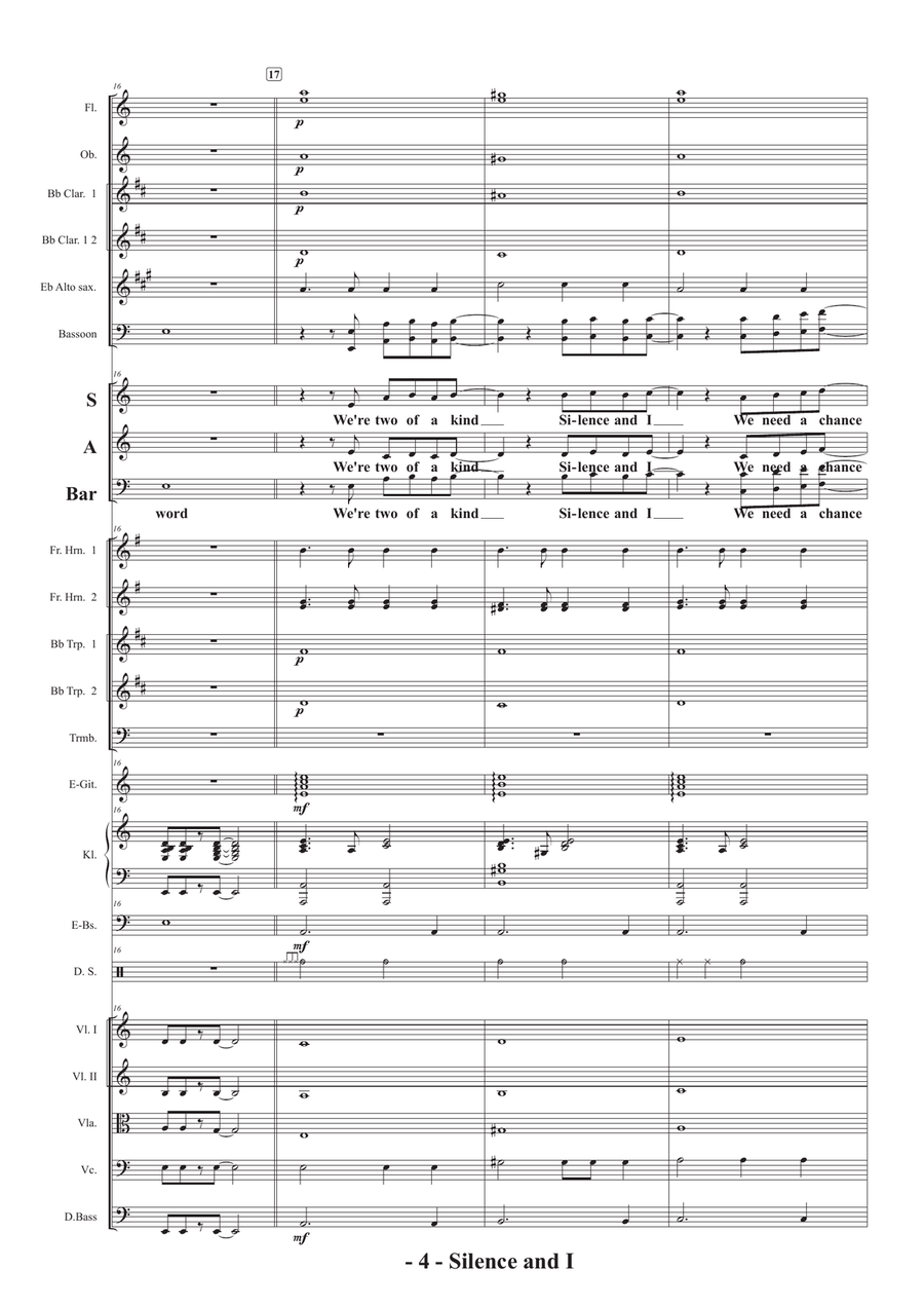 Silence And I Silence And I Full Orchestra scores gallery preview page 4