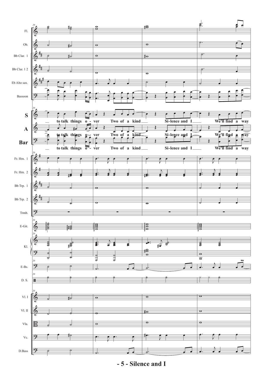 Silence And I Silence And I Full Orchestra scores gallery preview page 5
