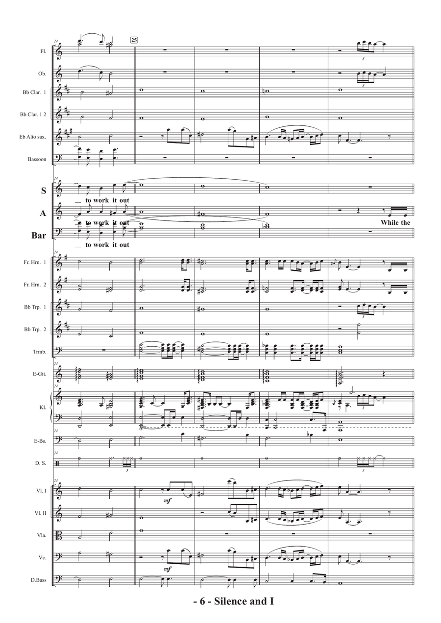 Silence And I Silence And I Full Orchestra scores gallery preview page 6