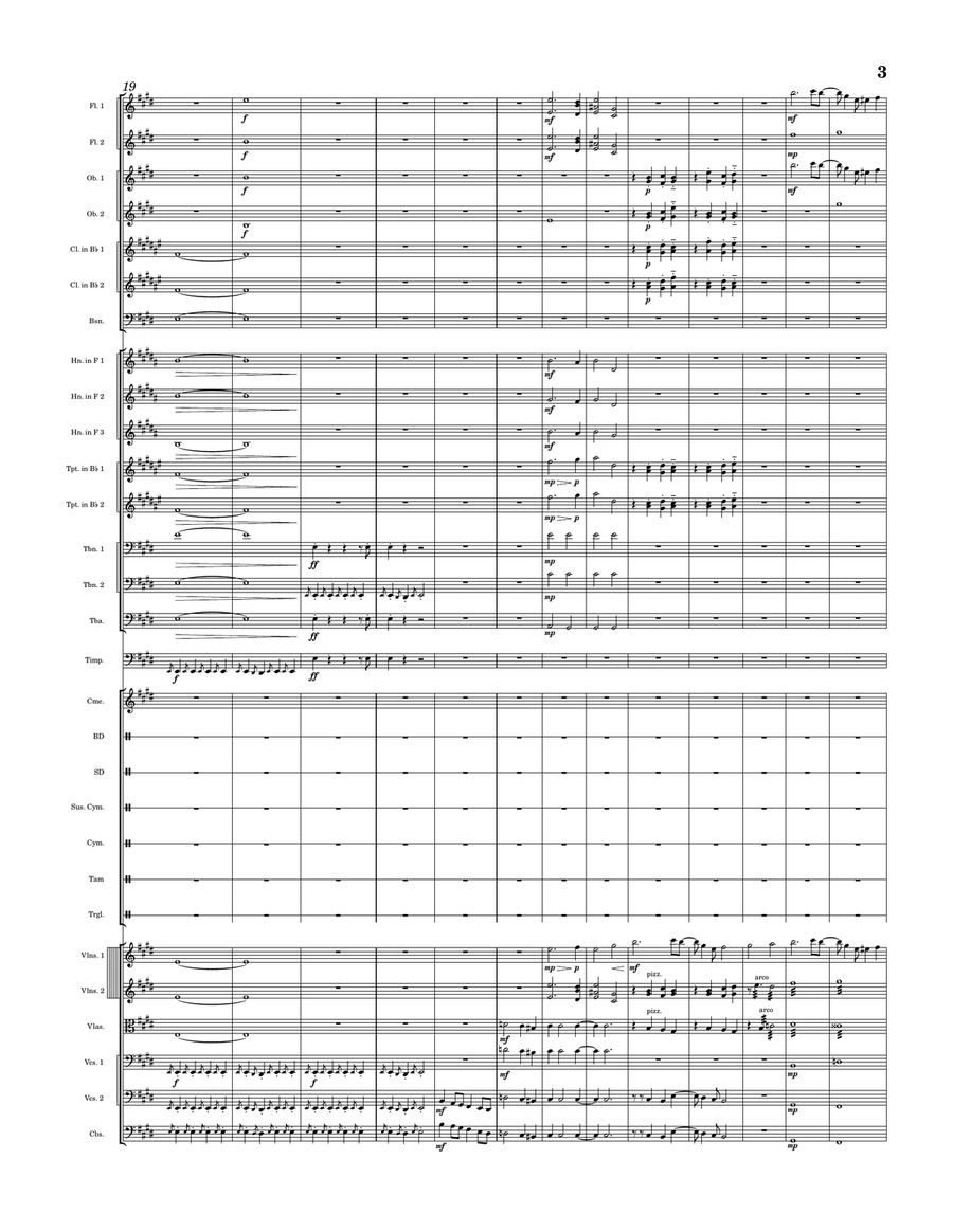 Symphony No. 2 - I. Adagio Full Orchestra scores gallery preview page 3