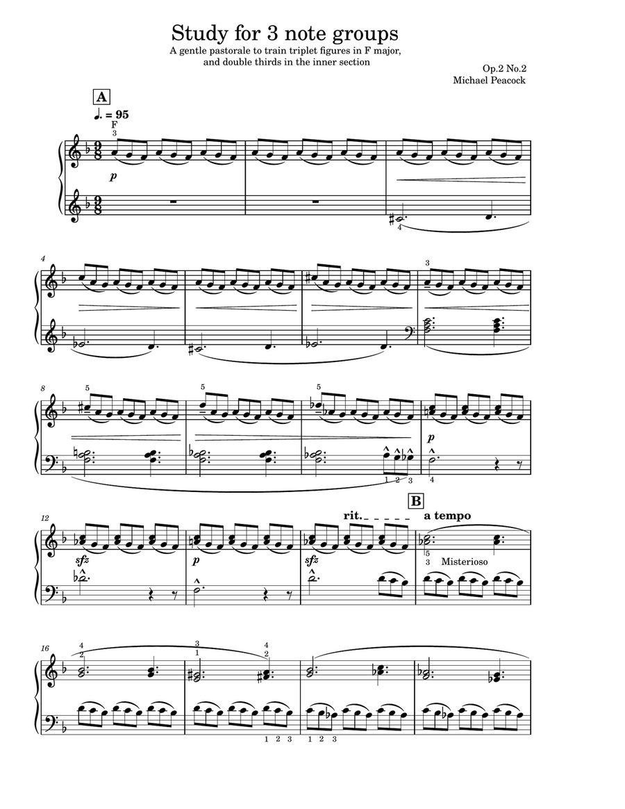 9 Studies for Adult Learners Piano Method scores gallery preview page 1