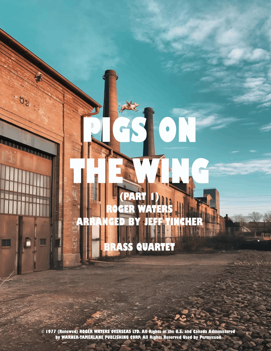Pigs On The Wing (Part 1) Brass Quartet scores gallery preview page 1