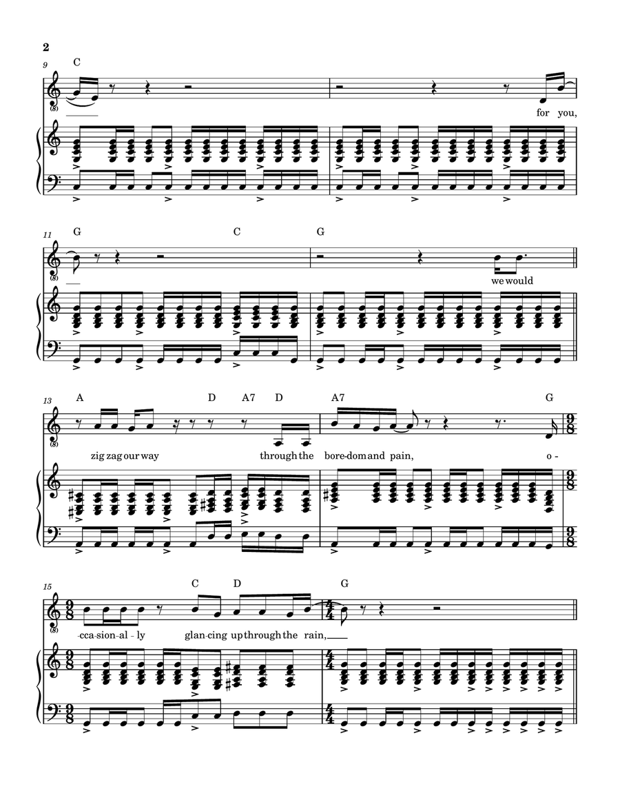 Medley: Pigs On The Wing (Part 1) with Pigs On The Wing (Part 2) Piano, Vocal scores gallery preview page 3