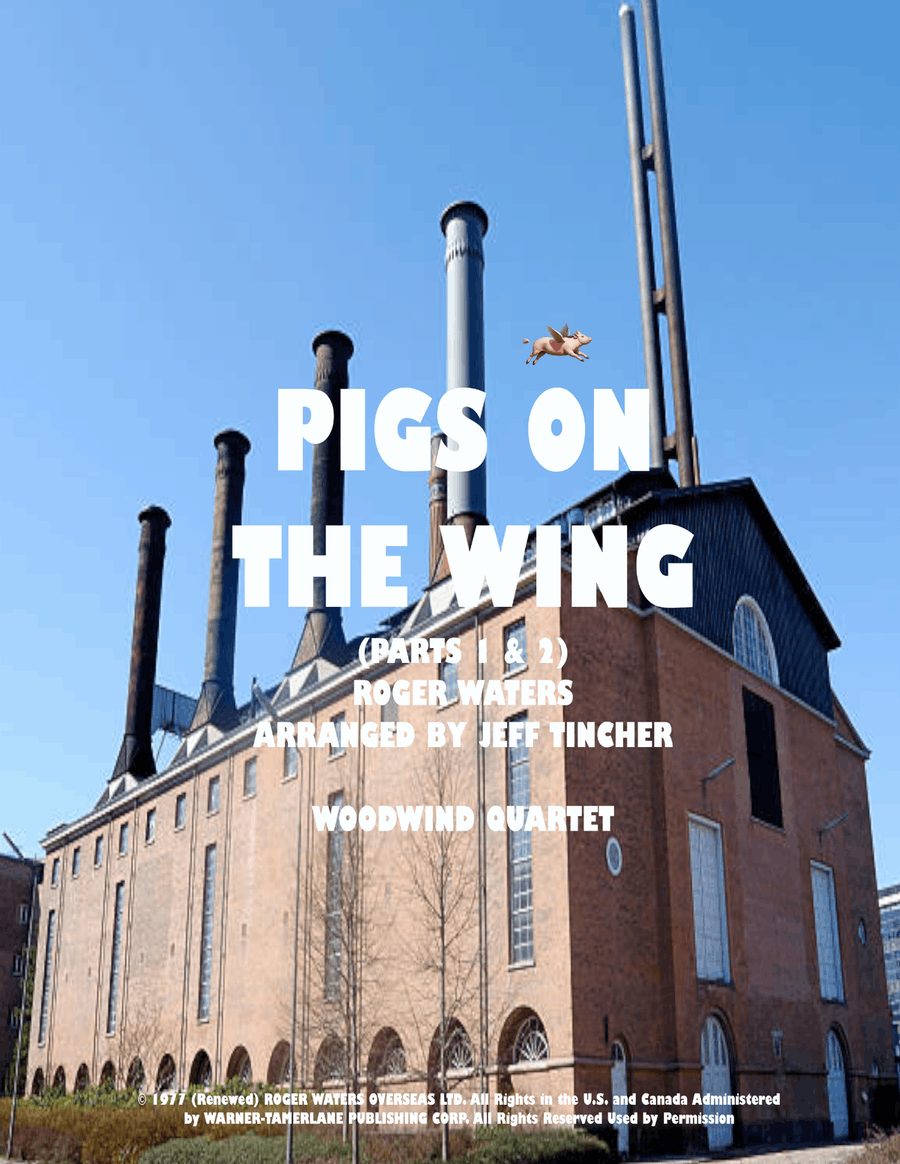 Medley: Pigs On The Wing (Part 1) with Pigs On The Wing (Part 2) Woodwind Quartet scores gallery preview page 1