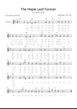 The Maple Leaf Forever - Solo Clarinet in Ab Major With Chords & Lyrics