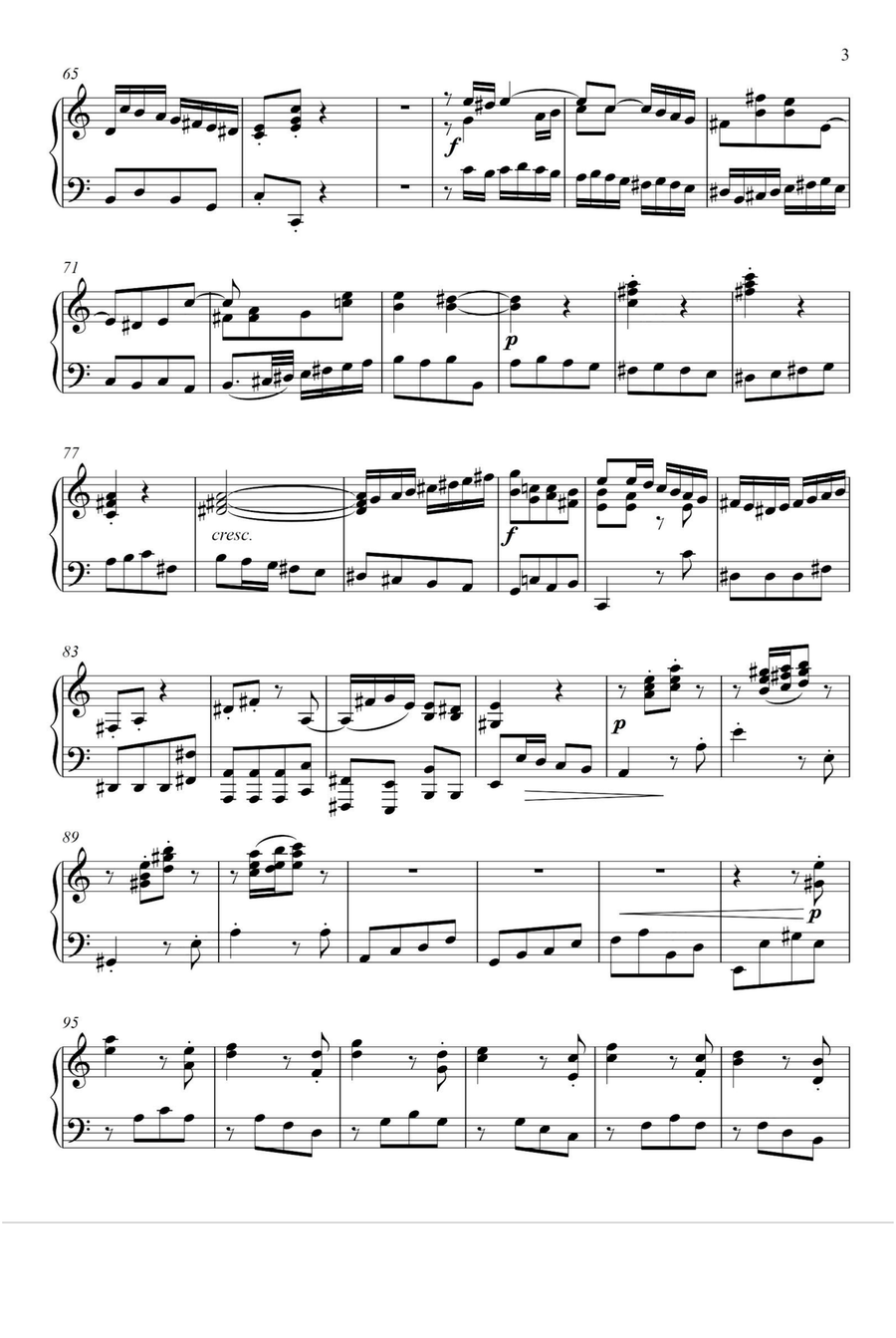 Concerti BWV 1041 - Johann Sebastian Bach by Johann Sebastian Bach Piano Solo - Digital Sheet Music page 3