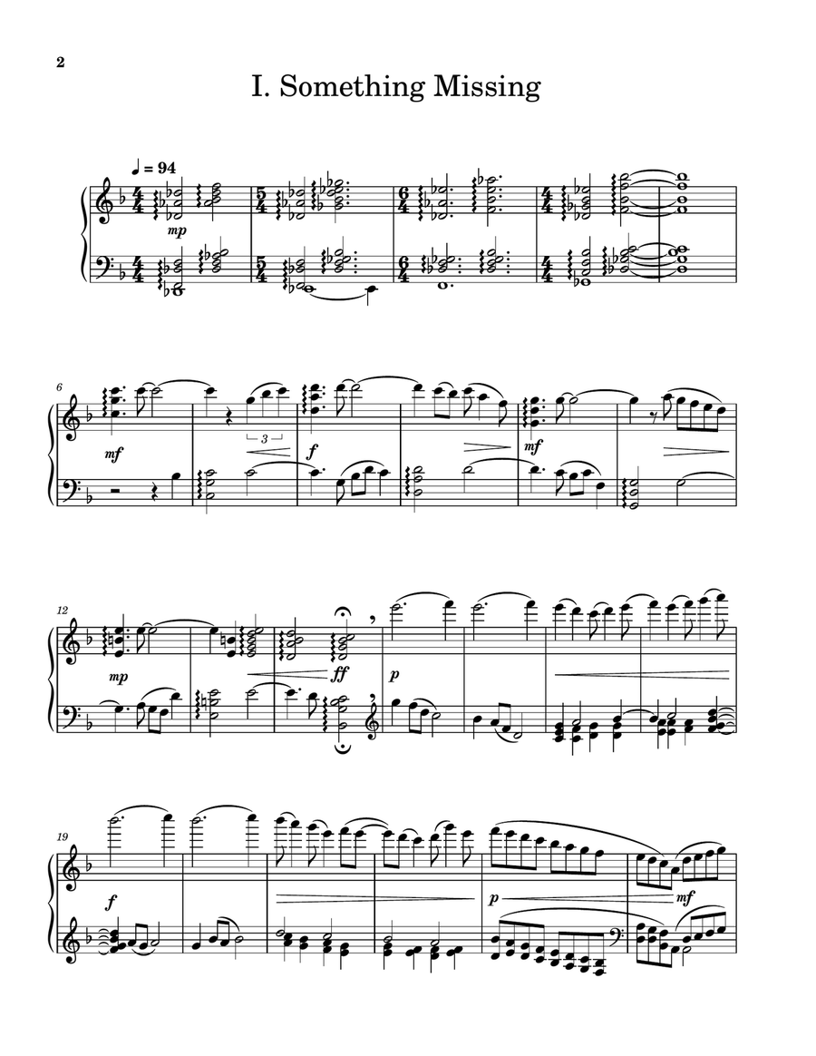 Suite for Piano No. 2 Suite for Piano No. 2 Chamber Music scores gallery preview page 2