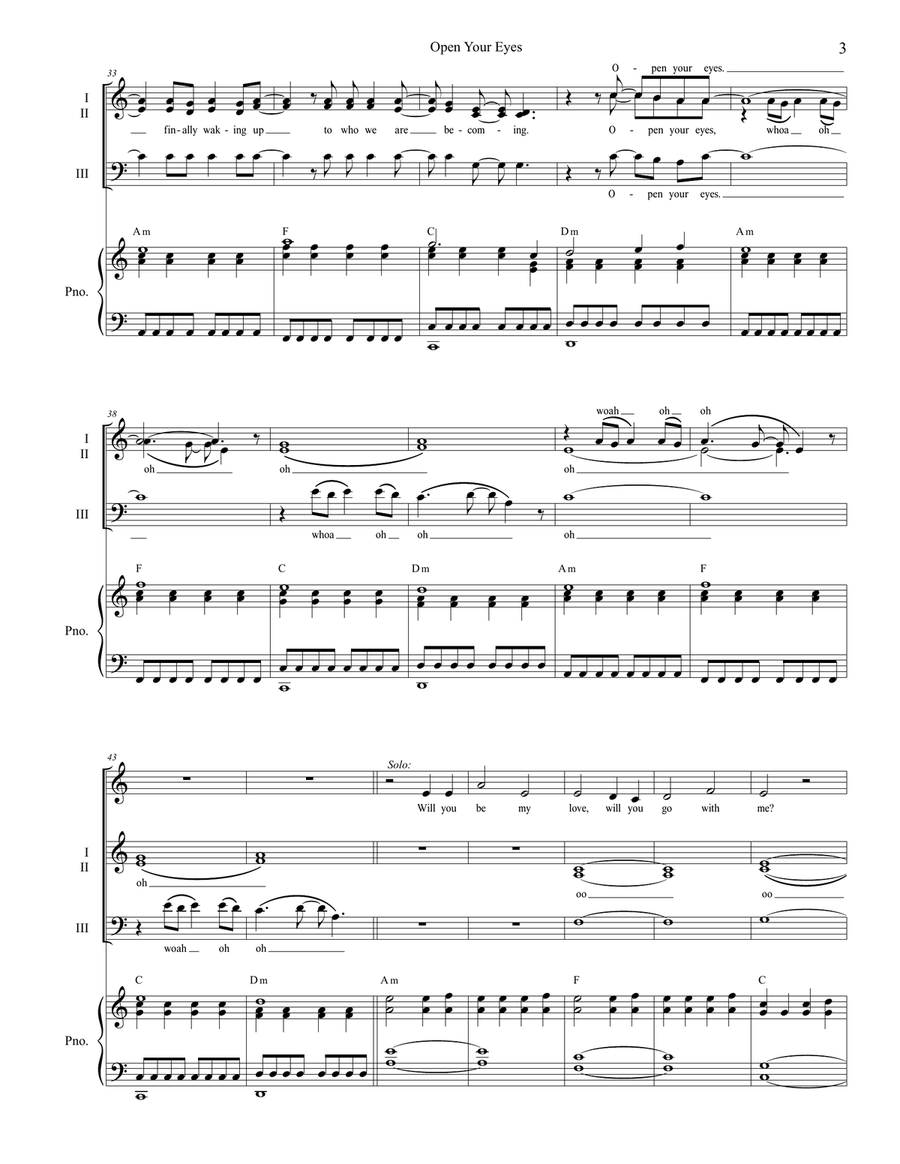 Open Your Eyes Open Your Eyes 3-Part scores gallery preview page 3
