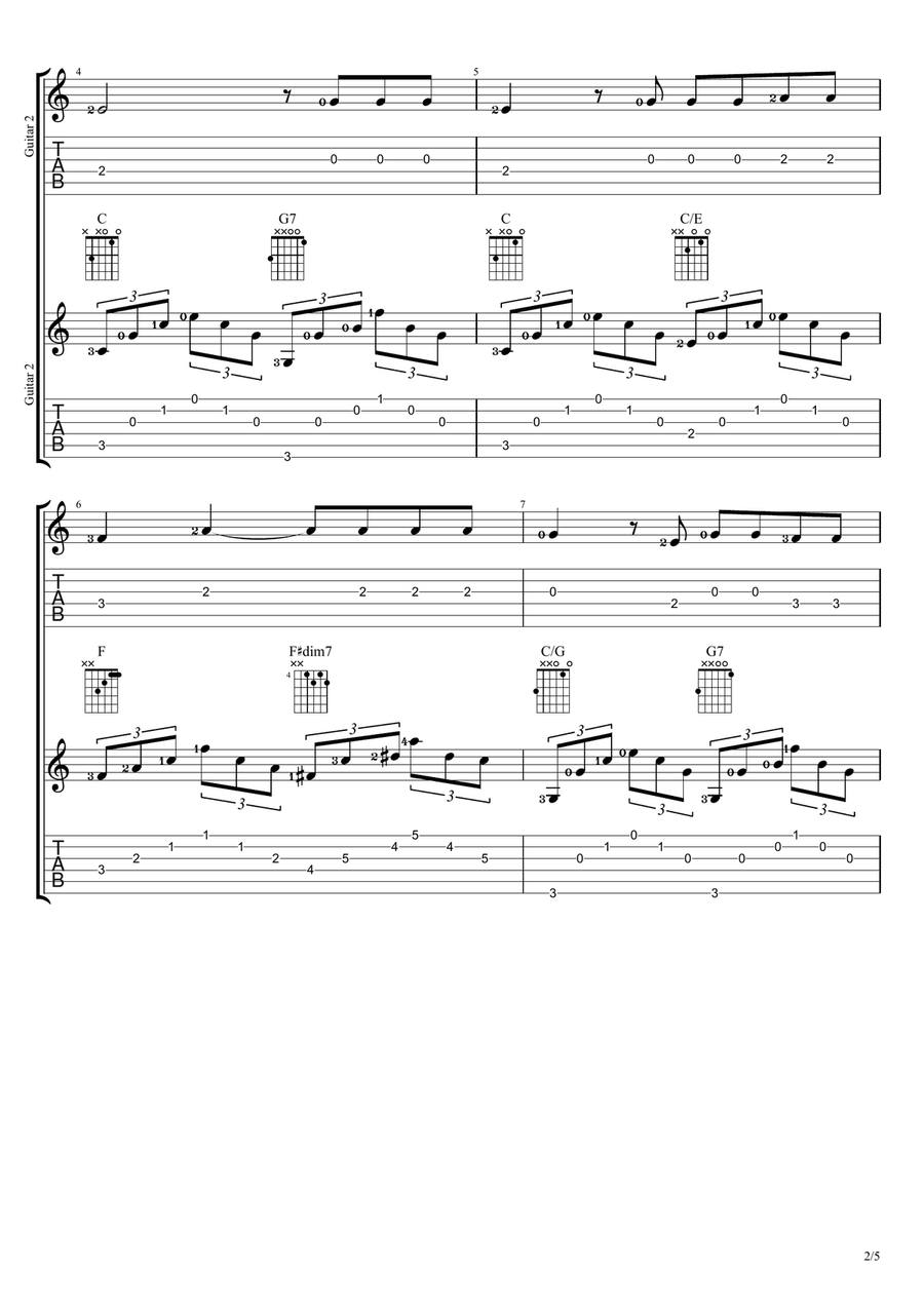 How Great Thou Art How Great Thou Art Guitar Ensemble scores gallery preview page 2