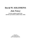 David Solomons : Jam Fancy for alto crumhorn with piano, bass and 3 percussion