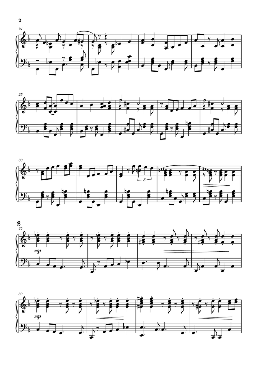Reverie-cafe version Reverie-cafe version Piano Solo scores gallery preview page 2