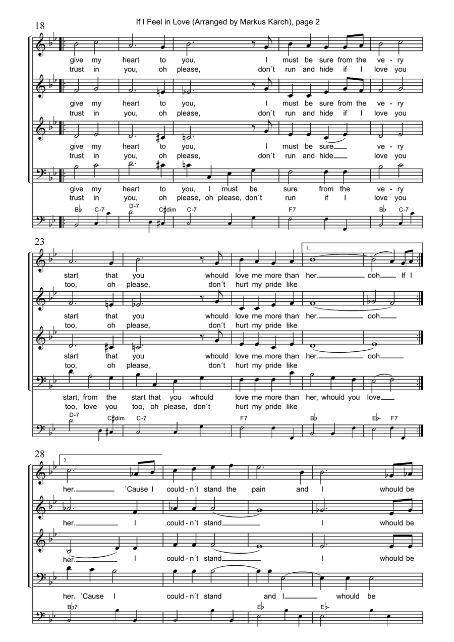 If I Fell If I Fell Choir scores gallery preview page 2