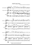 Auld Lang Syne for Alto Saxophone and Guitar Duet