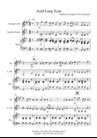 Auld Lang Syne for Trumpet and Guitar Duet