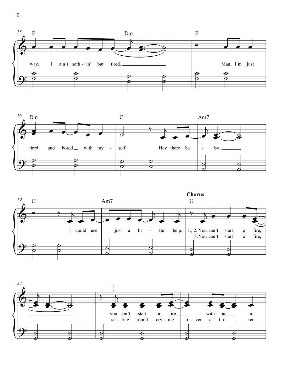 Dancing In The Dark Dancing In The Dark Easy Piano scores gallery preview page 2