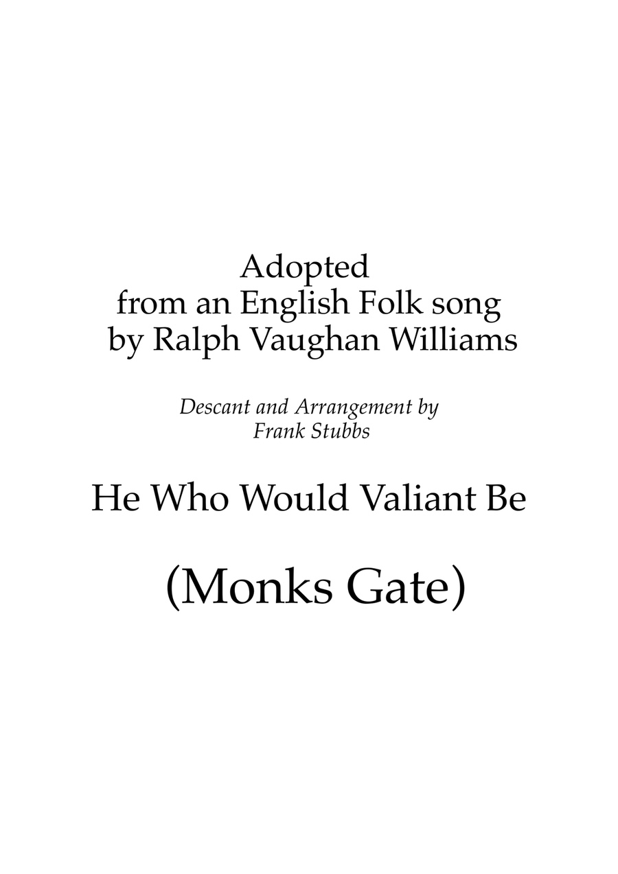 He Who Would Valiant Be (Monks Gate) Brass Quintet scores gallery preview page 1