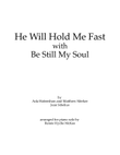 He Will Hold Me Fast