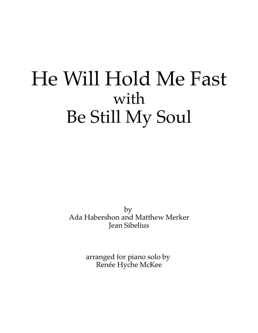He Will Hold Me Fast Piano Solo scores gallery preview page 1
