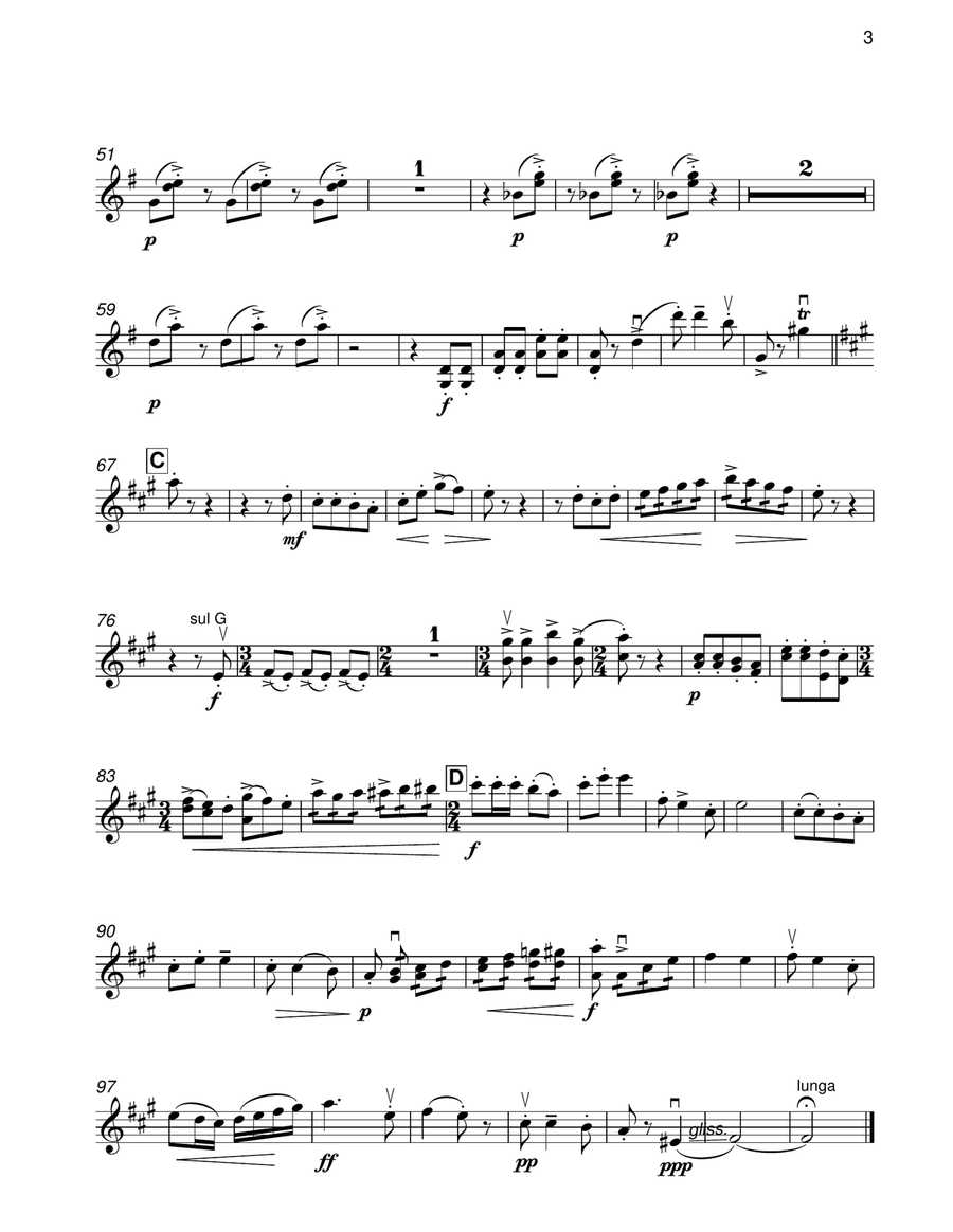 Li'Lisa Jane for string quartet String Quartet scores gallery preview page 5