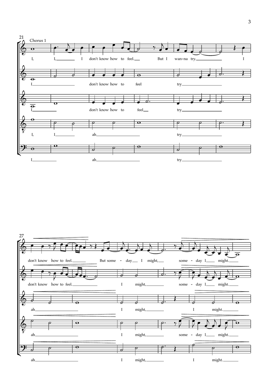 What Was I Made For? What Was I Made For? Choir scores gallery preview page 3