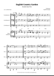 English Country Garden – Double Bass Trio Sheet Music (with Optional Piano)