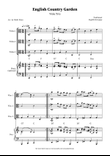English Country Garden – Viola Trio Sheet Music (with Optional Piano)