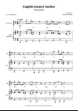 English Country Garden – Double Bass Solo Sheet Music (with Optional Piano)