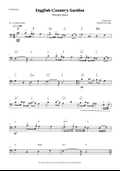 English Country Garden – Double Bass Solo with Chords Sheet Music