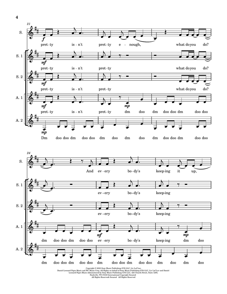 Pretty Isn't Pretty SSAA scores gallery preview page 4