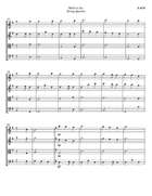 Walk In Joy String Quartet scores gallery preview page 5