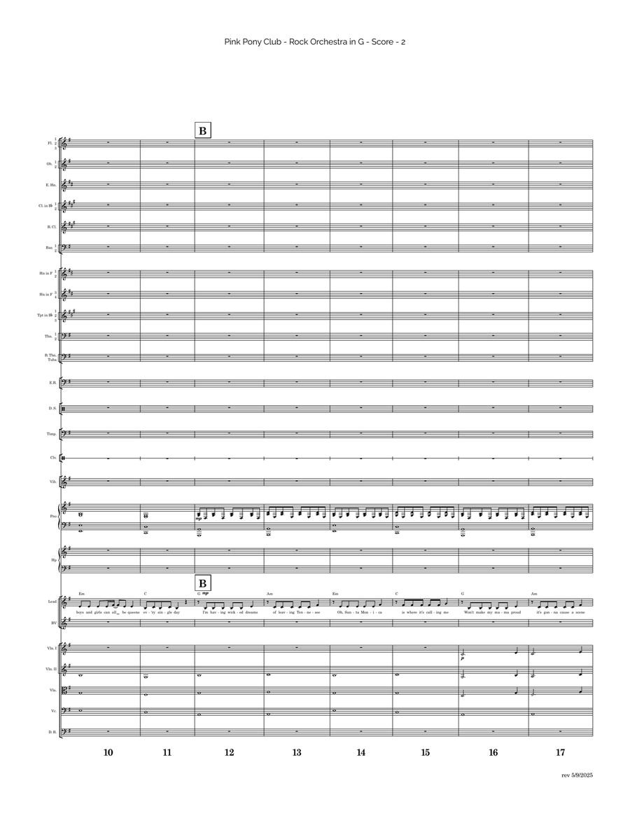 Pink Pony Club Full Orchestra scores gallery preview page 2