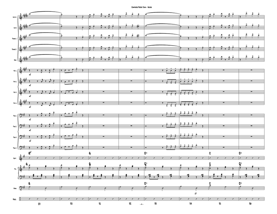 Compadre Pedro Juan Jazz Ensemble scores gallery preview page 4