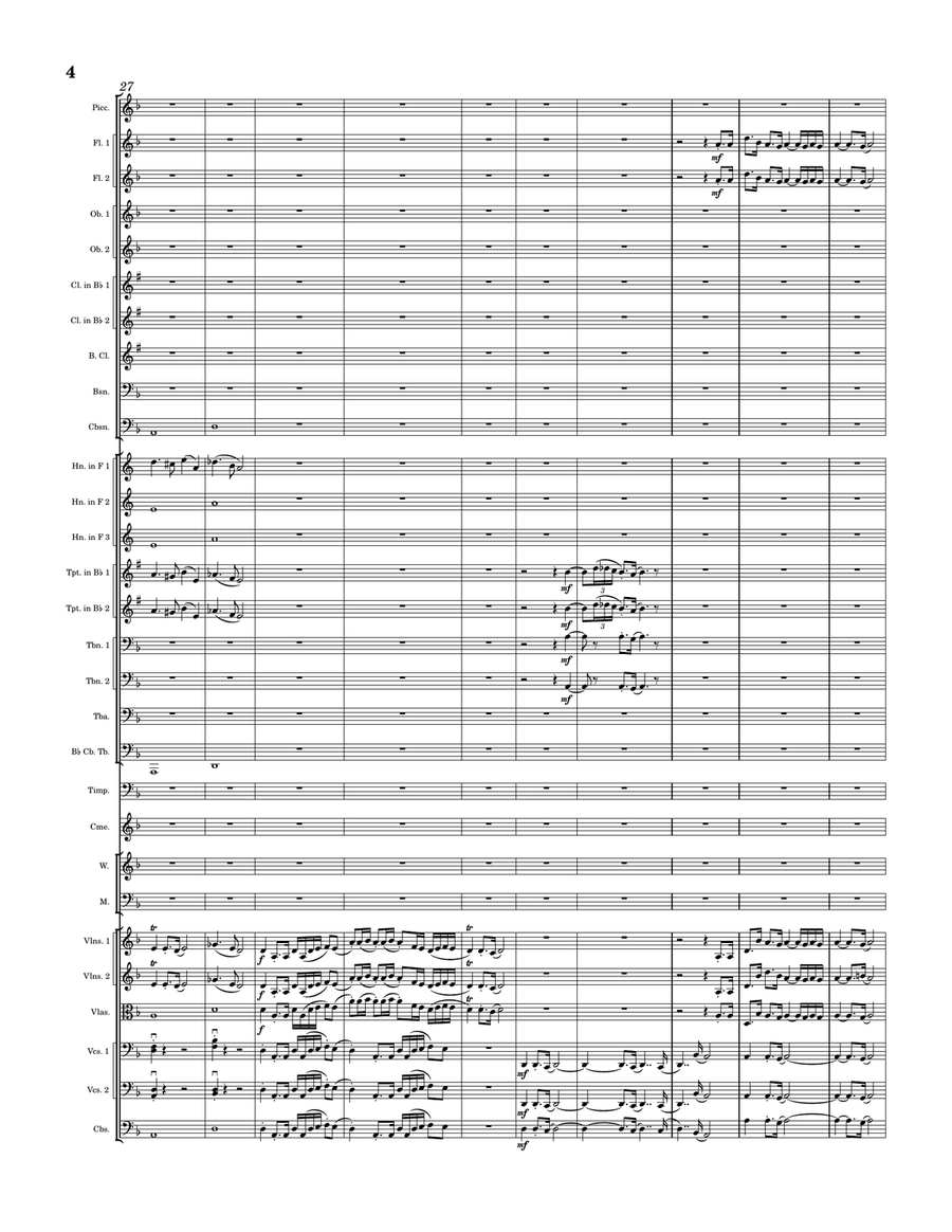 Symphony No. 2 - IV. Allegro Full Orchestra scores gallery preview page 4