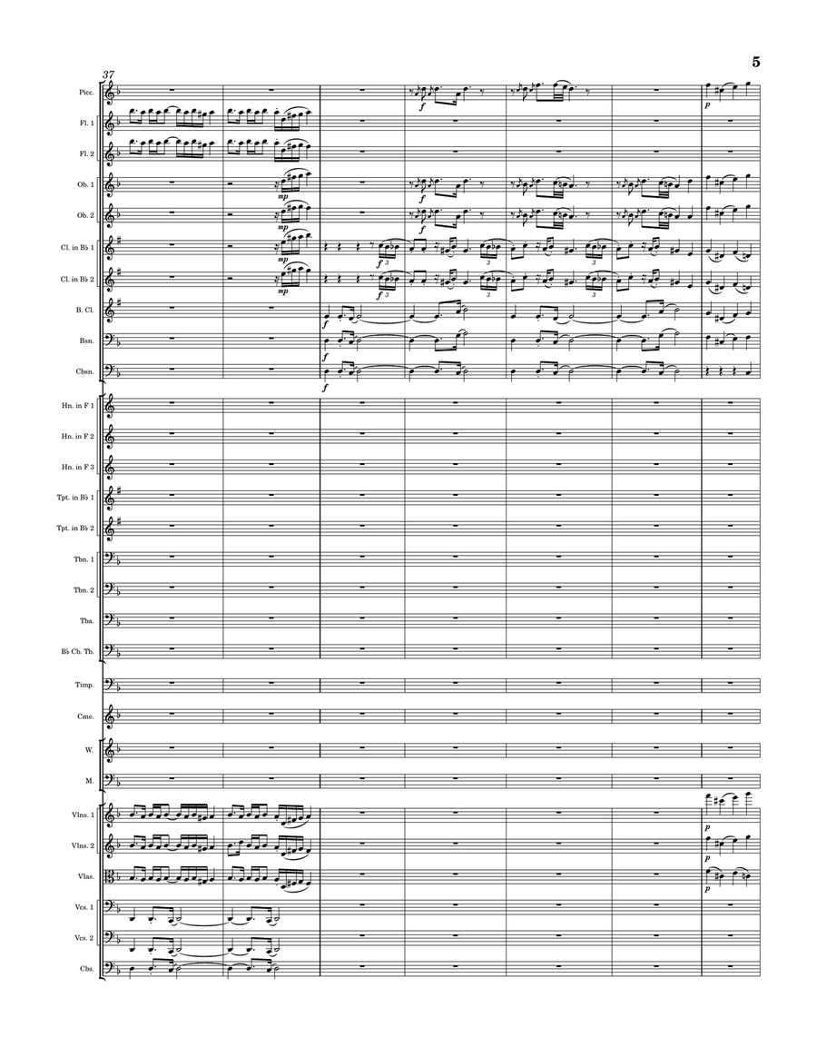 Symphony No. 2 - IV. Allegro Full Orchestra scores gallery preview page 5
