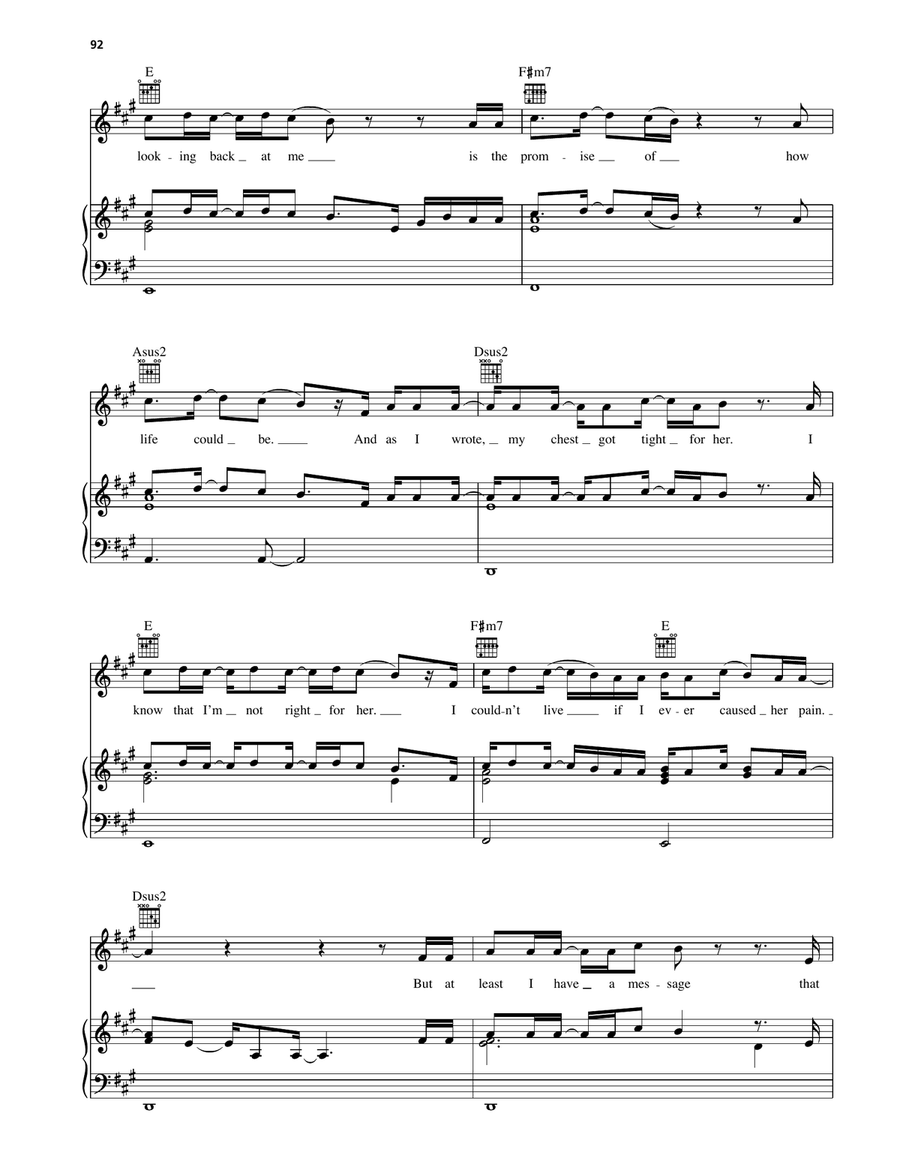 Through The Floor Through The Floor Piano, Vocal, Guitar scores gallery preview page 4