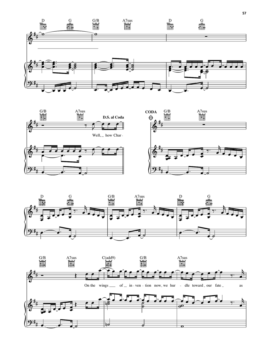 Darwin's Children Darwin's Children Piano, Vocal, Guitar scores gallery preview page 5