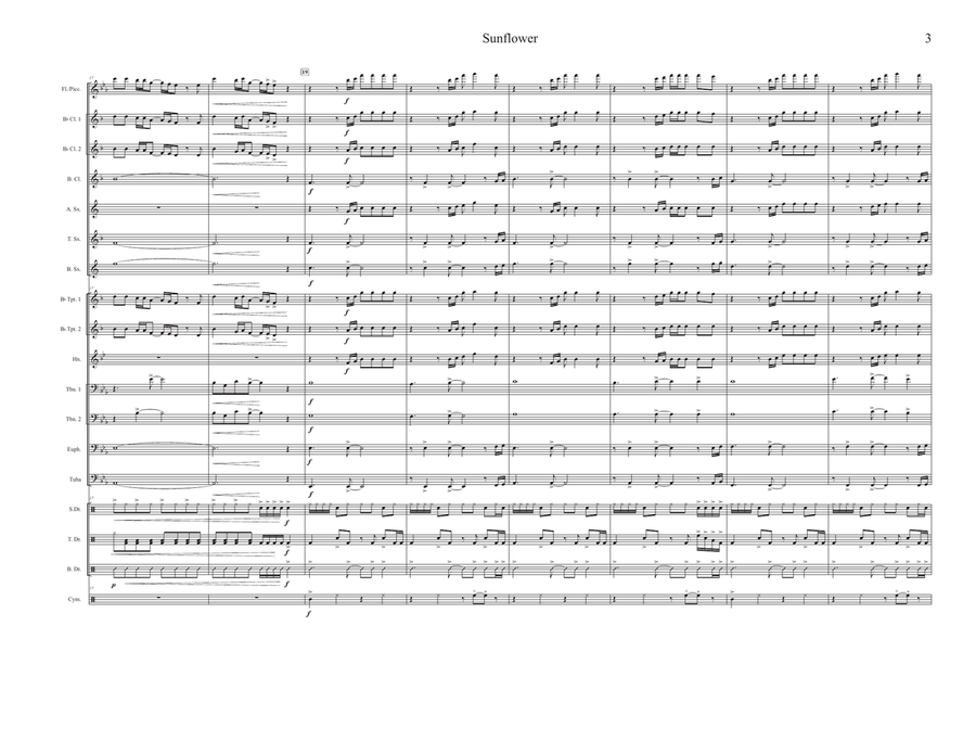 Sunflower Marching Band scores gallery preview page 3