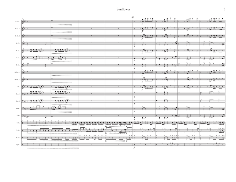 Sunflower Marching Band scores gallery preview page 5