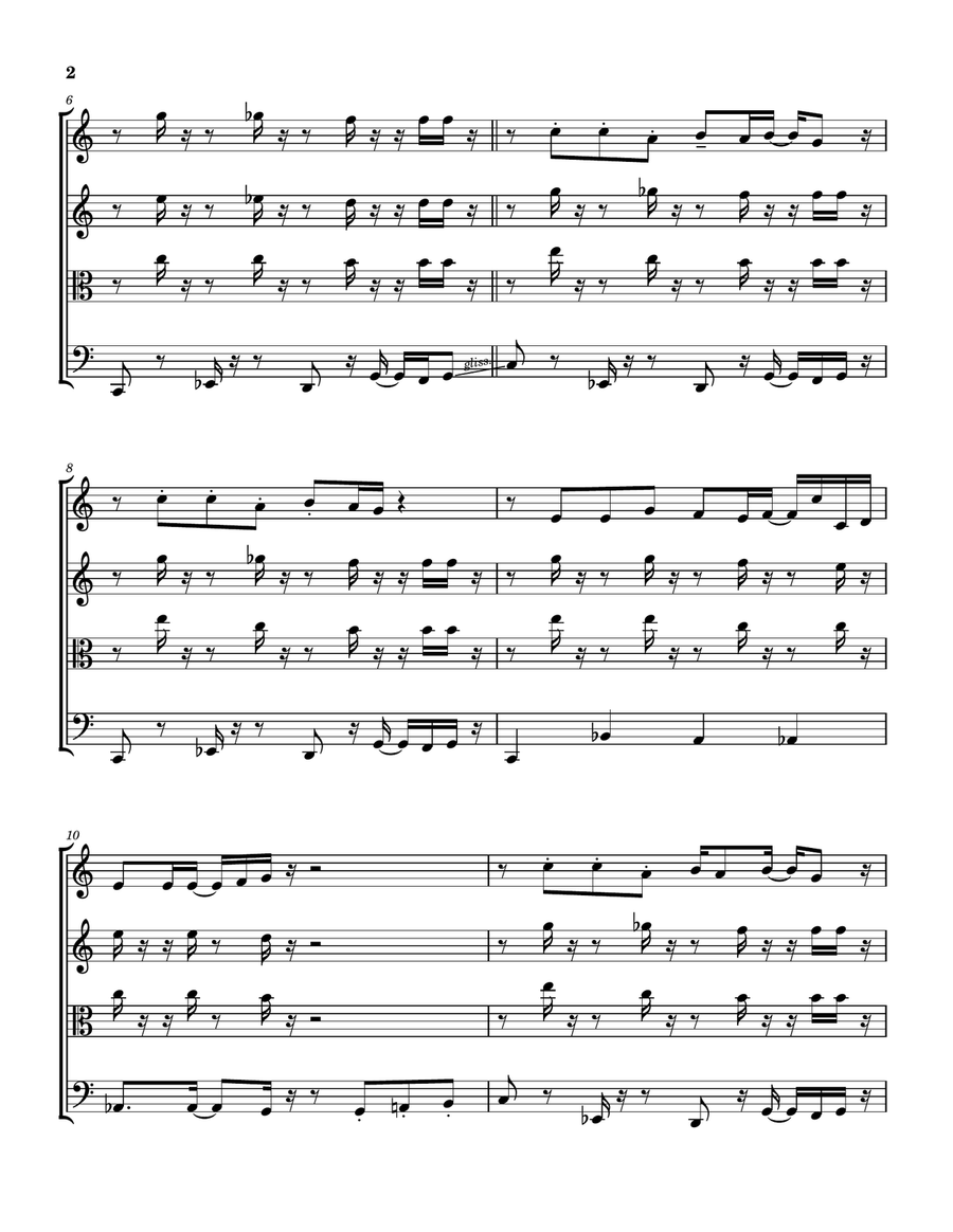 The Muppets Theme The Muppets Theme String Quartet scores gallery preview page 3