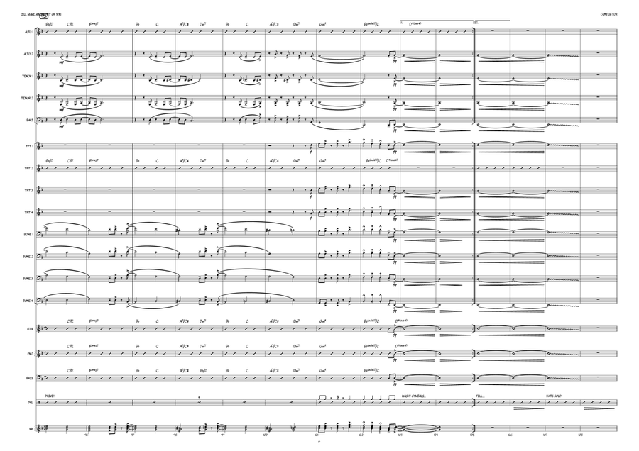 I'll Make A Man Out Of You Jazz Ensemble scores gallery preview page 6